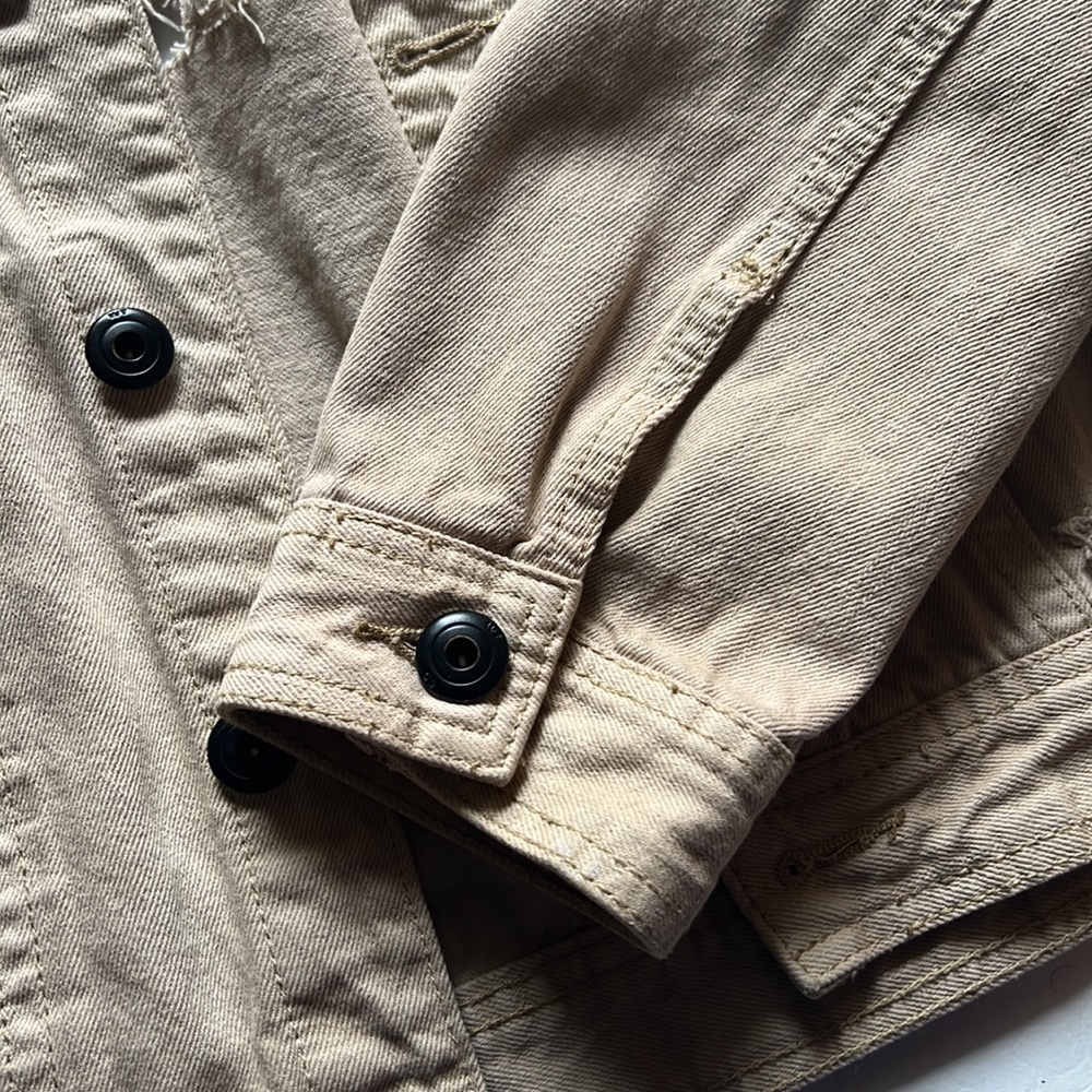Tan button jacket - Picture 4 of 6